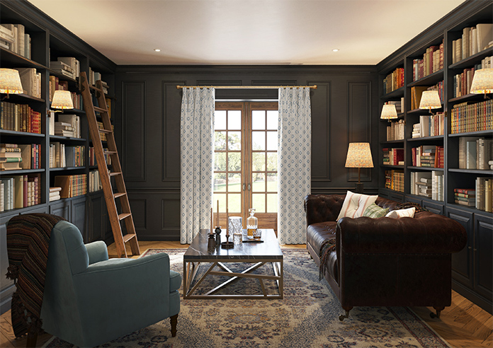 Huaraz Velvet, Cool Blue - Made to Measure Curtains - Image 14